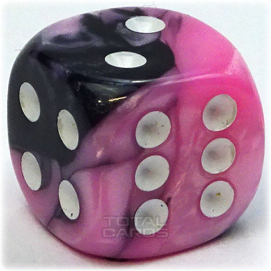 Chessex - Gemini 12mm D6 - Black-Pink w/White