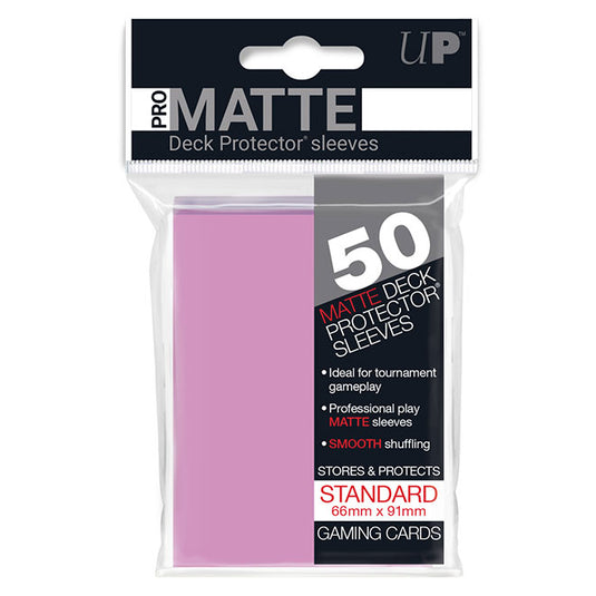 Ultra Pro - Standard Sleeves - Pro-Matte - Pink (50 Sleeves)