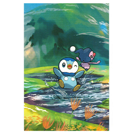 Pokemon - Sinnoh Stars - Mini Tin - Piplup & Mime Jr. - Art Card Pokemon - Sinnoh Stars - Mini Tin - Piplup & Mime Jr. - Art Card