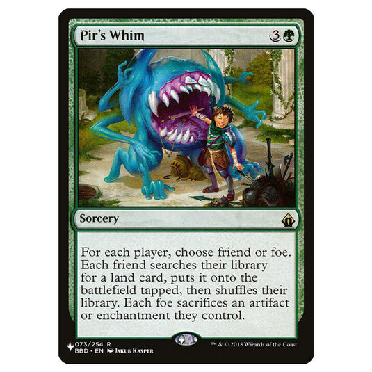 Magic The Gathering - The List - Pir's Whim - 369/369