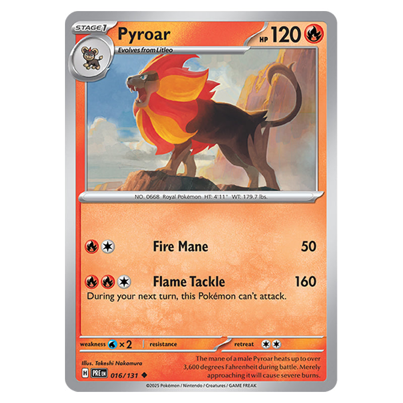 Pokemon - Scarlet & Violet - Prismatic Evolutions - Pyroar - 016/131