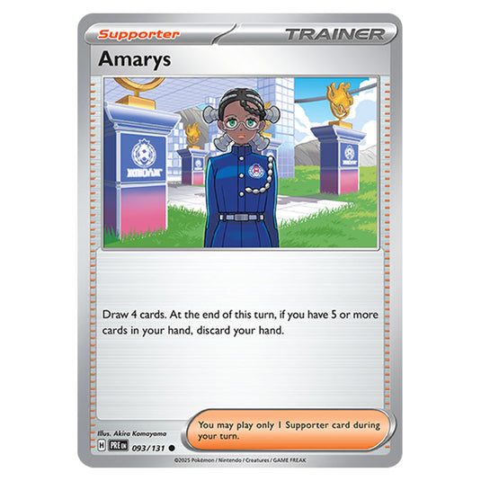 Amarys 093 card from the Pokemon set Prismatic Evolutions