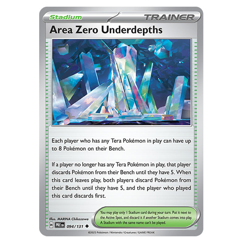 Pokemon - Scarlet & Violet - Prismatic Evolutions - Area Zero Underdep