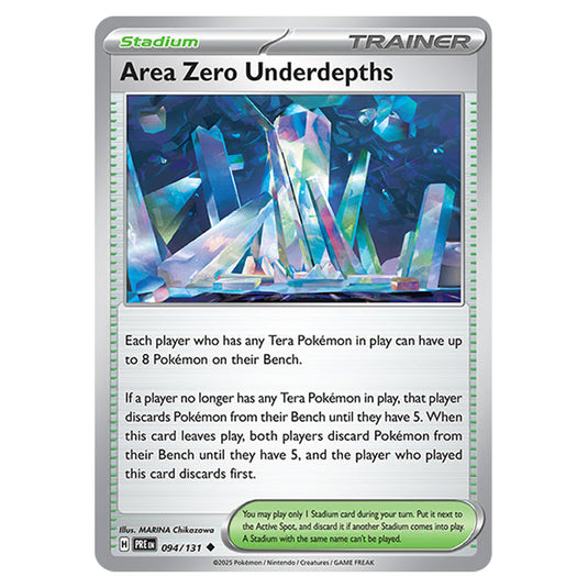 Area Zero Underdepths 094 card from the Pokemon set Prismatic Evolutions
