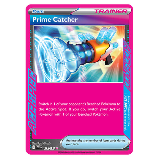Prime Catcher 119 card from the Pokemon set Prismatic Evolutions