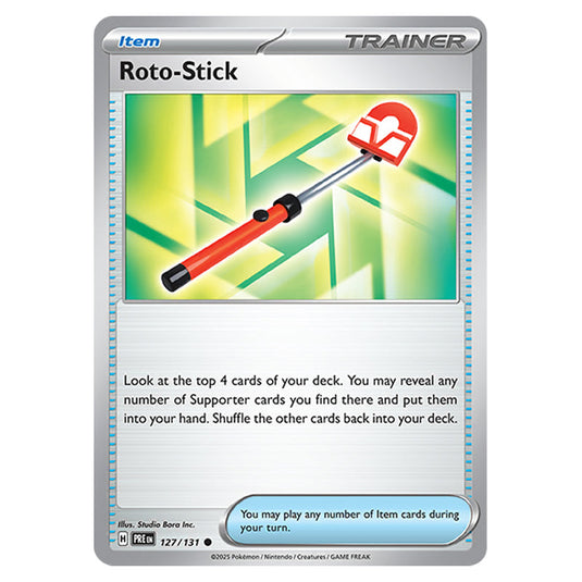 Roto-Stick 127 card from the Pokemon set Prismatic Evolutions
