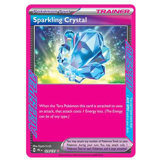 Sparkling Crystal 129 card from the Pokemon set Prismatic Evolutions