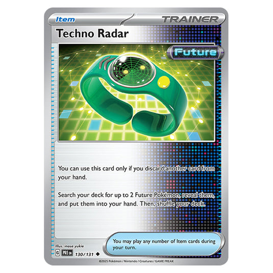 Techno Radar 130 card from the Pokemon set Prismatic Evolutions