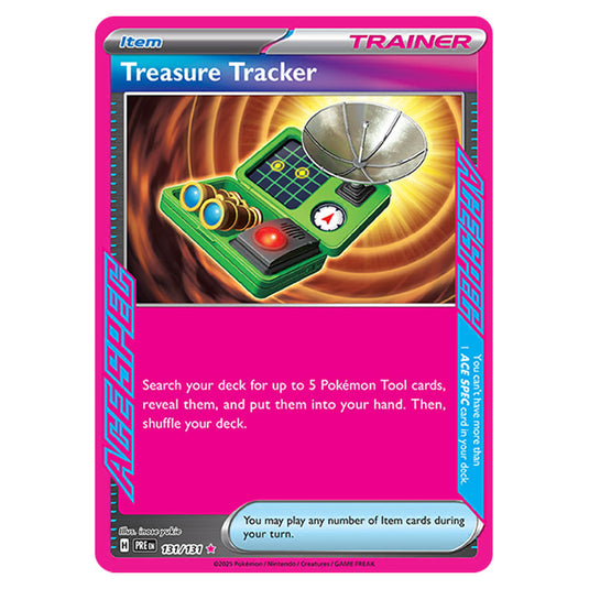 Treasure Tracker 131 card from the Pokemon set Prismatic Evolutions