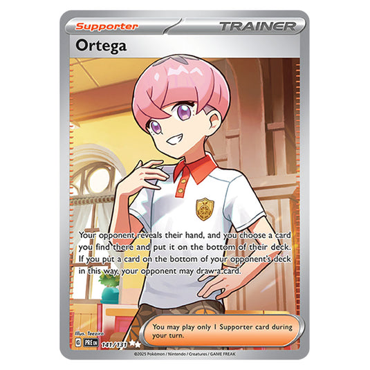 Ortega 141 card from the Pokemon set Prismatic Evolutions