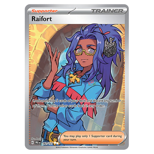 Raifort 142 card from the Pokemon set Prismatic Evolutions