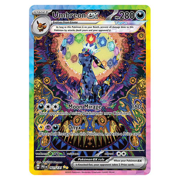 mega umbreon pokemon card Pokemon - Scarlet & Violet - Prismatic Evolutions - Umbreon ex
