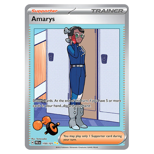 Amarys 170 card from the Pokemon set Prismatic Evolutions