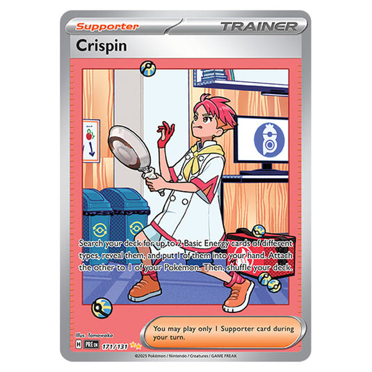 Crispin 171 card from the Pokemon set Prismatic Evolutions