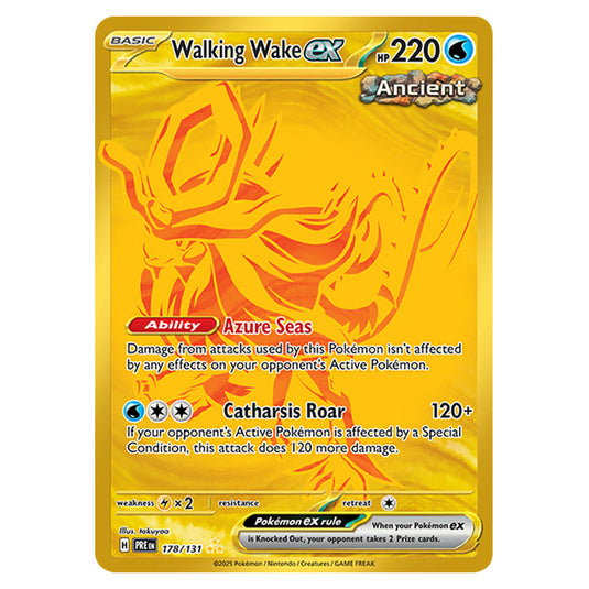Walking Wake ex 178 card from the Pokemon set Prismatic Evolutions