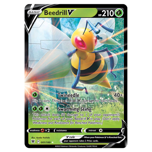 Pokemon - Sword & Shield - Astral Radiance - Beedrill V - 001/189