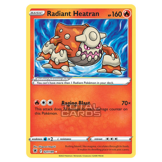Pokemon - Sword & Shield - Astral Radiance - Radiant Heatran - 027/189