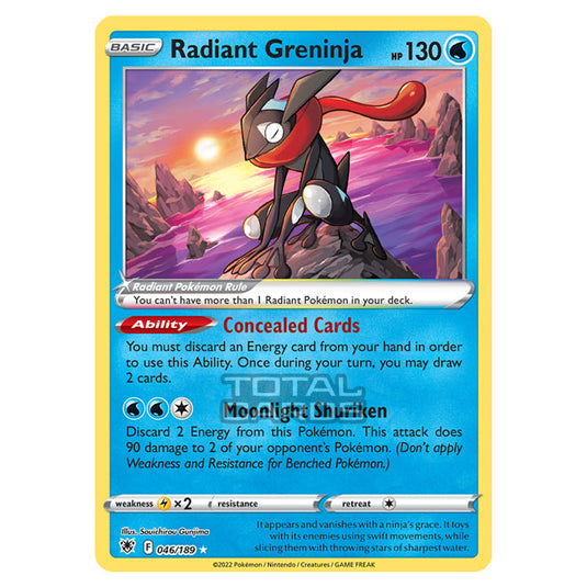 Pokemon - Sword & Shield - Astral Radiance - Radiant Greninja - 046/189