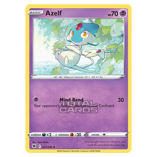 Pokemon - Sword & Shield - Astral Radiance - Azelf - 067/189