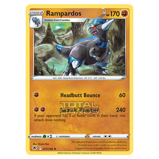 Pokemon - Sword & Shield - Astral Radiance - Rampardos - 077/189