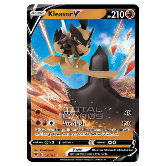 Pokemon - Sword & Shield - Astral Radiance - Kleavor V - 087/189