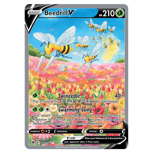 Pokemon - Sword & Shield - Astral Radiance - Beedrill V - 161/189