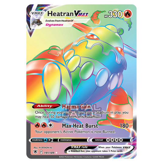 Pokemon - Sword & Shield - Astral Radiance - Heatran VMAX - 191/189