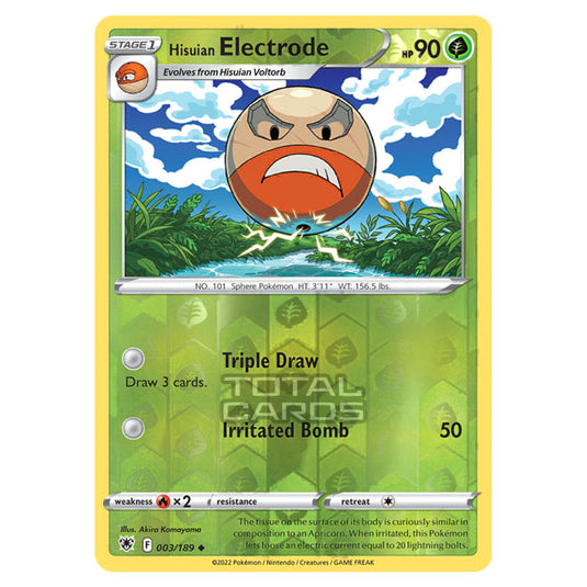 Pokemon - Sword & Shield - Astral Radiance - Hisuian Electrode - 003/189 - (Reverse Holo)