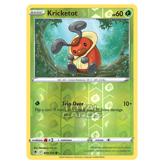 Pokemon - Sword & Shield - Astral Radiance - Kricketot - 009/189 - (Reverse Holo)