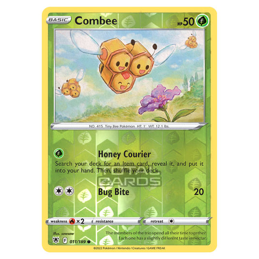 Pokemon - Sword & Shield - Astral Radiance - Combee - 011/189 - (Reverse Holo)