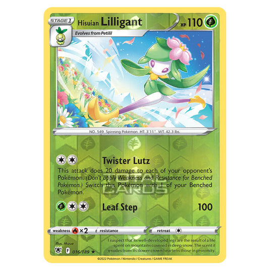 Pokemon - Sword & Shield - Astral Radiance - Hisuian Lilligant - 016/189 - (Reverse Holo)