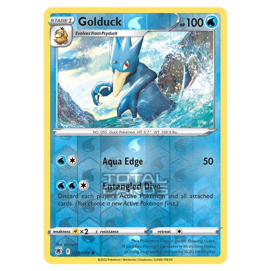 Pokemon - Sword & Shield - Astral Radiance - Golduck - 029/189 - (Reverse Holo)