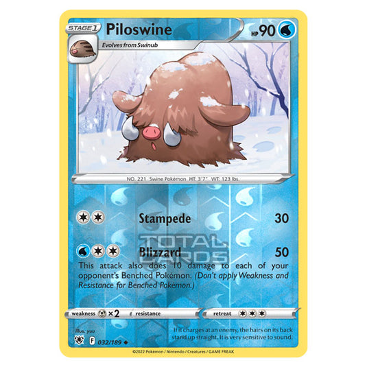 Pokemon - Sword & Shield - Astral Radiance - Piloswine - 032/189 - (Reverse Holo)