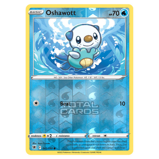 Pokemon - Sword & Shield - Astral Radiance - Oshawott - 041/189 - (Reverse Holo)