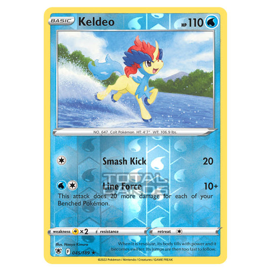 Pokemon - Sword & Shield - Astral Radiance - Keldeo - 045/189 - (Reverse Holo)