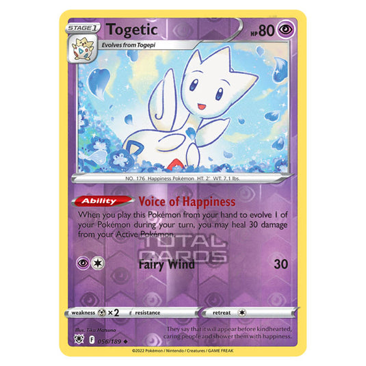 Pokemon - Sword & Shield - Astral Radiance - Togetic - 056/189 - (Reverse Holo)