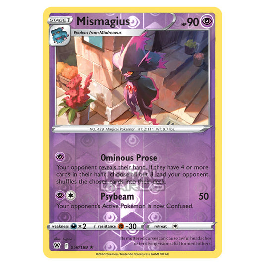 Pokemon - Sword & Shield - Astral Radiance - Mismagius - 059/189 - (Reverse Holo)