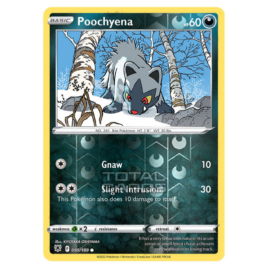 Pokemon - Sword & Shield - Astral Radiance - Poochyena - 095/189 - (Reverse Holo)