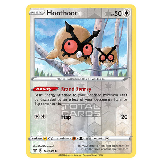 Pokemon - Sword & Shield - Astral Radiance - Hoothoot - 120/189 - (Rev Pokemon - Sword & Shield - Astral Radiance - Hoothoot - 120/189 - (Rev