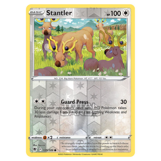 Pokemon - Sword & Shield - Astral Radiance - Stantler - 125/189 - (Reverse Holo) Pokemon - Sword & Shield - Astral Radiance - Stantler - 125/189 - (Reverse Holo)