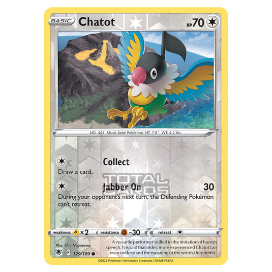 chatot pokemon card value Pokemon - Sword & Shield - Astral Radiance - Chatot - 129/189