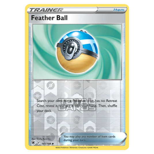 Pokemon - Sword & Shield - Astral Radiance - Feather Ball - 141/189 - (Reverse Holo)