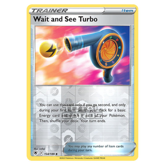 Pokemon - Sword & Shield - Astral Radiance - Wait and See Turbo - 158/189 - (Reverse Holo)