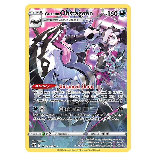 Pokemon - Sword & Shield - Astral Radiance - Galarian Obstagoon - TG10/TG30