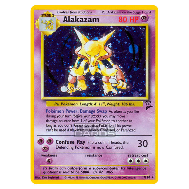 Pokemon - Base - Base Set 2 - Alakazam - 1/130