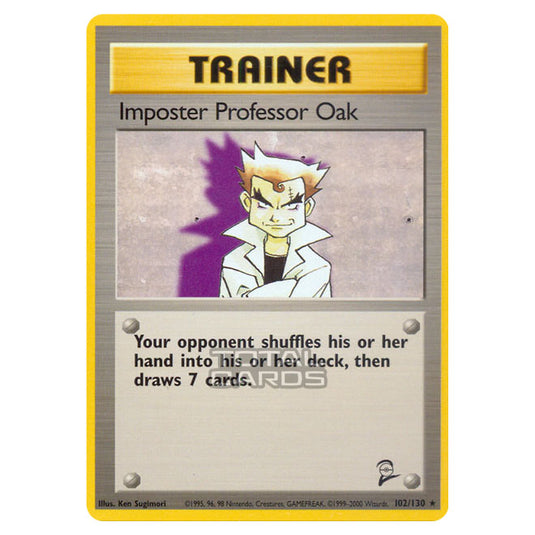 Pokemon - Base - Base Set 2 - Imposter Professor Oak - 102/130