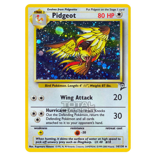 Pokemon - Base - Base Set 2 - Pidgeot - 14/130