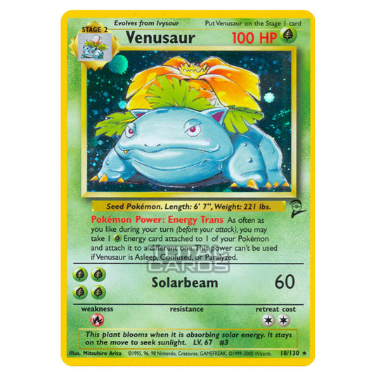 Pokemon - Base - Base Set 2 - Venusaur - 18/130