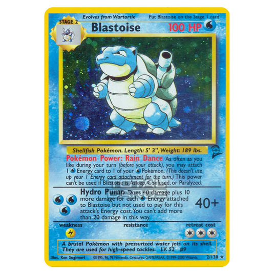 Pokemon - Base - Base Set 2 - Blastoise - 2/130