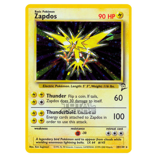 Pokemon - Base - Base Set 2 - Zapdos - 20/130